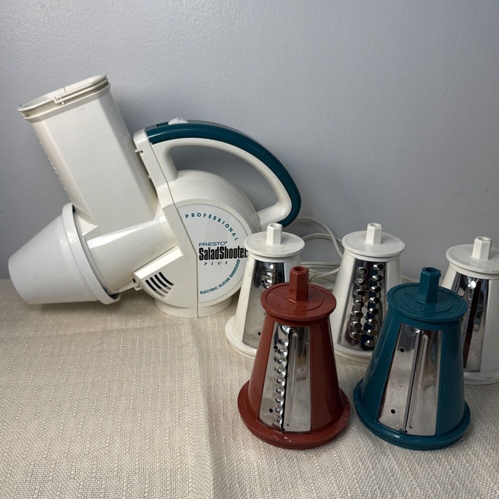 Professional Presto Salad Shooter Plus Electric Slicer Shredder Model 0296001